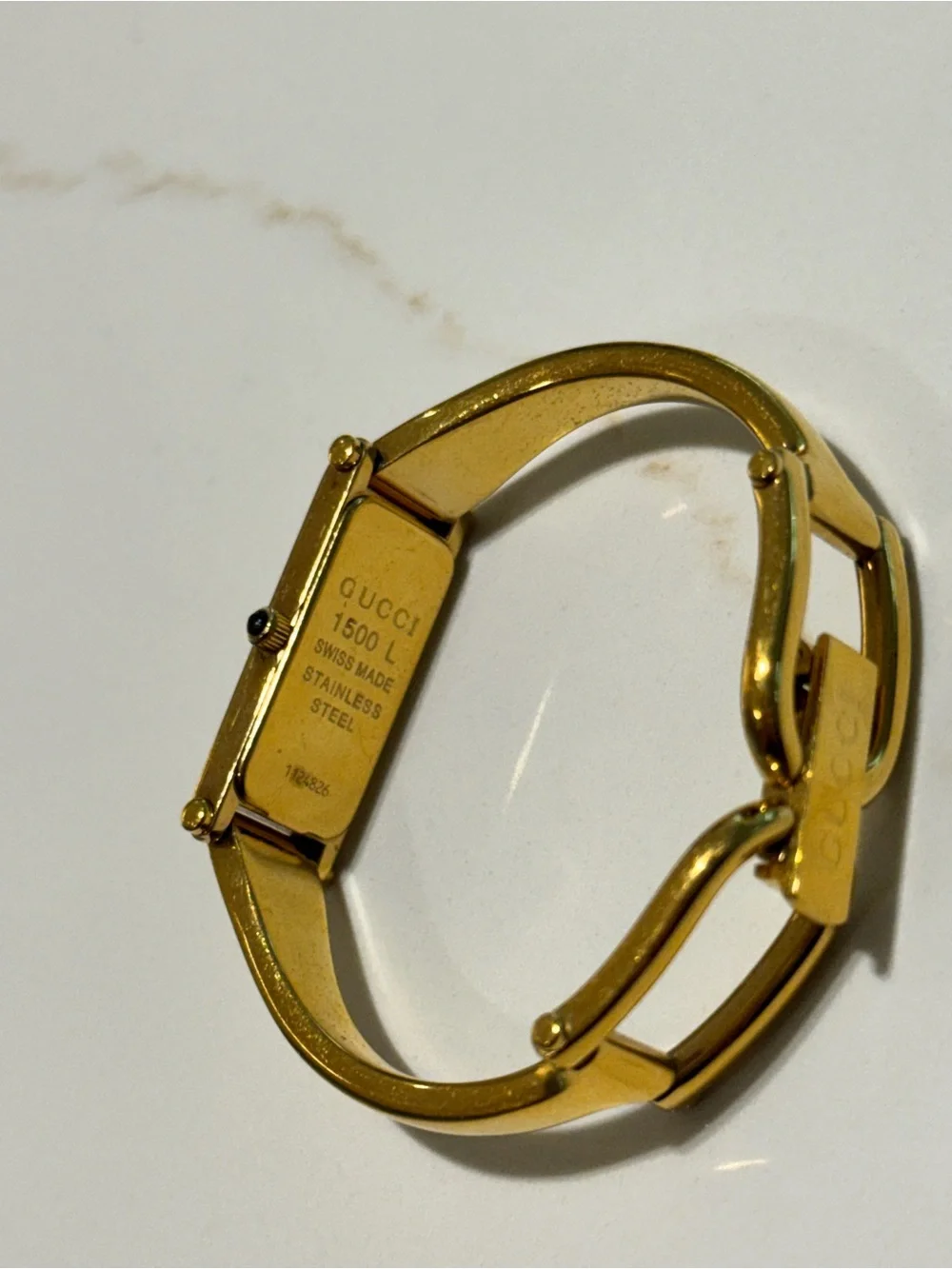 Gucci Vintage Gold Bracelet Bangle Watch